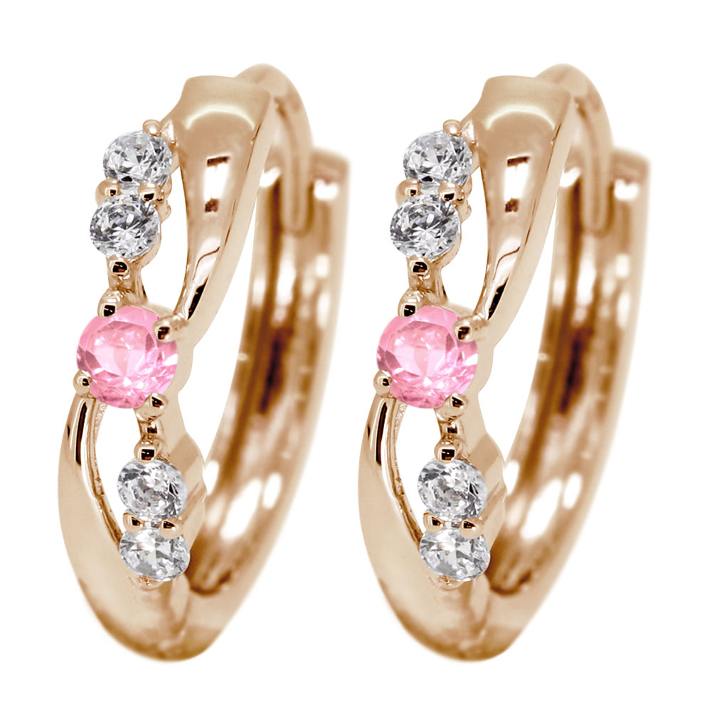 小さいフープピアス18kレディース...