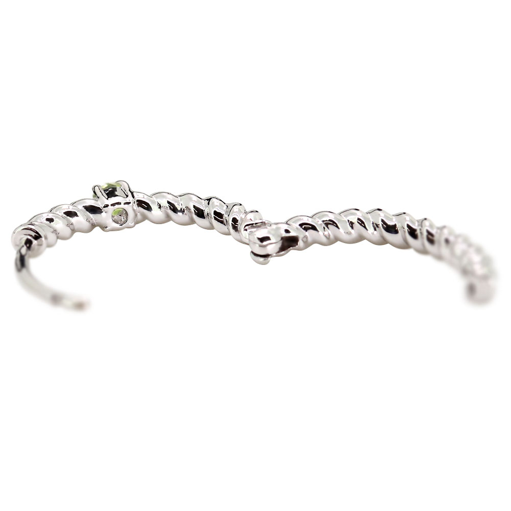 ピアス メンズ 18k フープピアス 片耳 メンズ 中折れ式 誕生石 8月 ペリドット 18...
