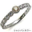 エタニティリング天然ダイヤモンド&キュービックジルコニア・シルバー婚約指輪(4)