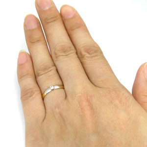 1日限定【10％OFFクーポン＆P2倍】 結婚指輪・プラチナ・18金・ダイヤモンド・マリッジ・コンビ・リング