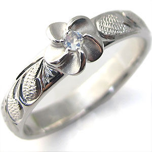 ハワイアンジュエリー ロイヤルブルームーンストーンリング 18k K18 リング ピンキーリング