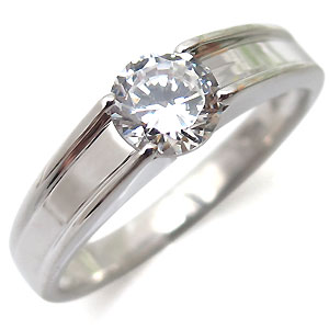 プラチナ・エンゲージリング・0.5ct・SIクラス・シンプル・一粒・婚約指輪・鑑定書付きダイヤモンド・リング
