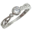 婚約指輪・エンゲージリング・ダイヤモンド・リング・指輪・一粒・0.3ct・18金(4)