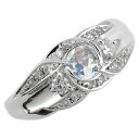 プラチナ 婚約指輪 6月誕生石 ロイヤルブルームーンストーン エンゲージリング 一粒