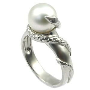 サイズ1号から選べる18金製パールリング（本真珠8mm珠使用）