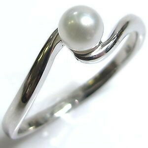 サイズ1号から選べる18金製パールリング（本真珠4mm珠使用）