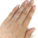 プラチナ リボン リング 天然石 アメジスト 指輪 ピンキーリング 普段 使い 自分用 2