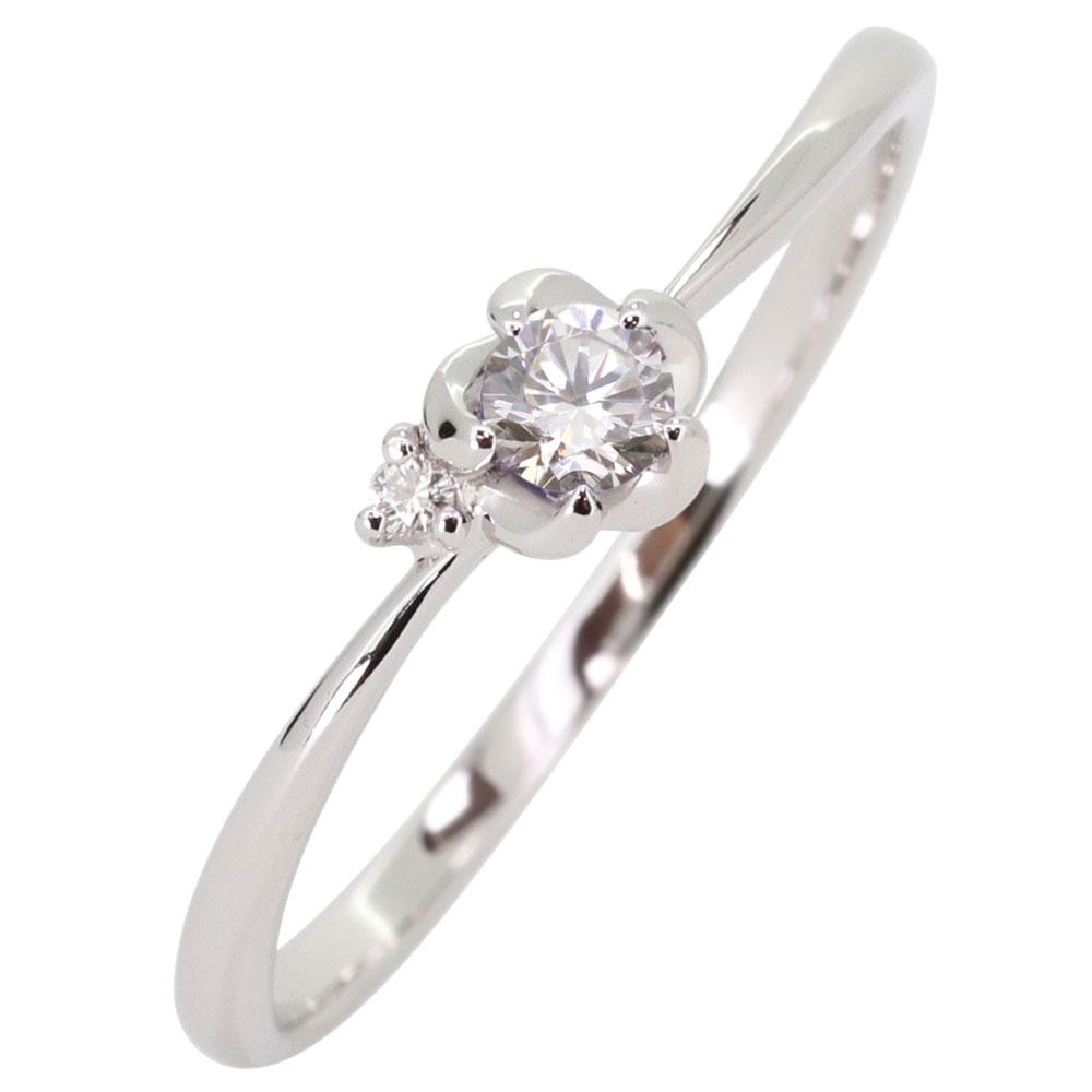 指輪 ダイヤモンド 花 フラワー シルバー ピンキーリング レディース 母の日 2024