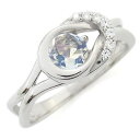 リング 婚約指輪 一粒 ロイヤルブルームーンストーン 18金