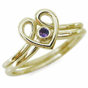 ファランジリング・ハート・アメジス...