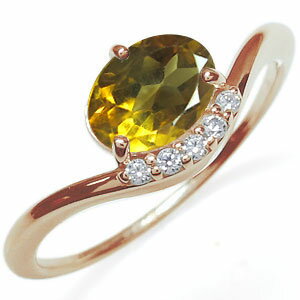 大粒・シトリン・リング・オーバル・...