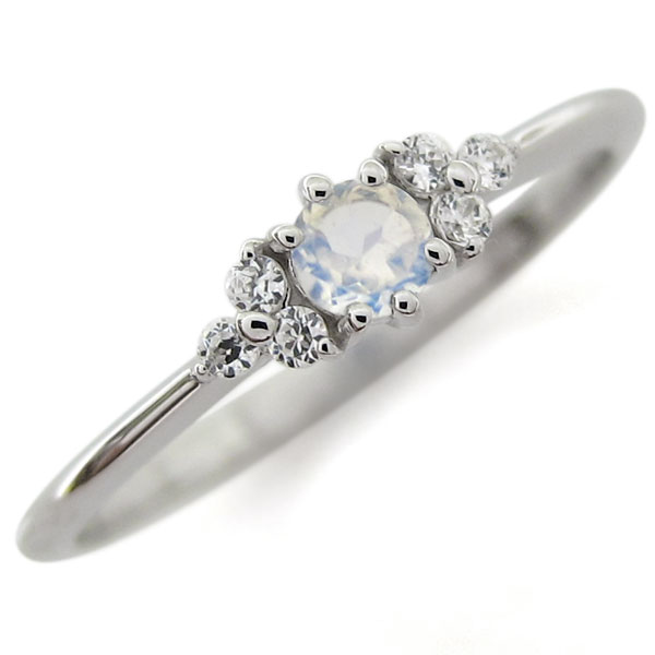 プラチナ ロイヤルブルームーンストーン ピンキー ファランジピンキーリング 指輪キー ファランジピンキーリング 指輪