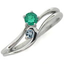 プラチナ ライン エンゲージリング 婚約指輪 エメラルドリング シンプル