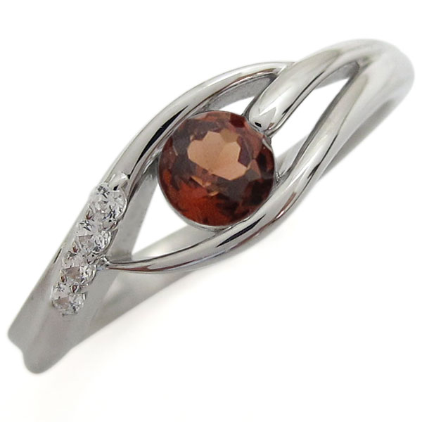 シンプル プラチナ リング ガーネット 指輪 レディース 誕生石 1月 シンプル 一粒リング 幅広 ガーネットリング Pt900 女性用 プレゼント ギフト ジ...