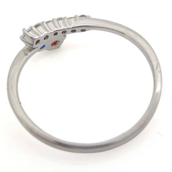 シンプル 婚約指輪 ガーネット エンゲージリング レディース プラチナ プレゼント 母の日 2023 3
