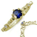 レディースリング リボン K18 サファイア 婚約指輪 リング プレゼント 母の日 2024