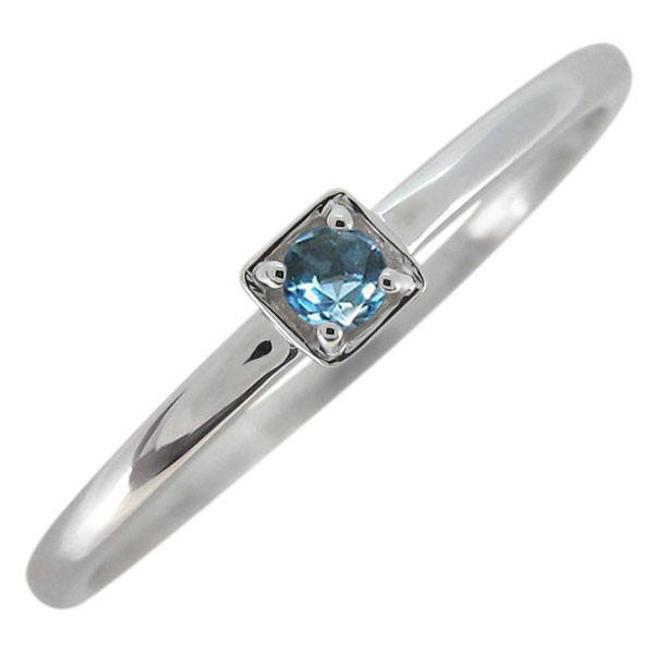 Topaz - ブルートパーズリング シルバーアクセサリー レディース シンプル 華奢 プレゼント 母の日 2026