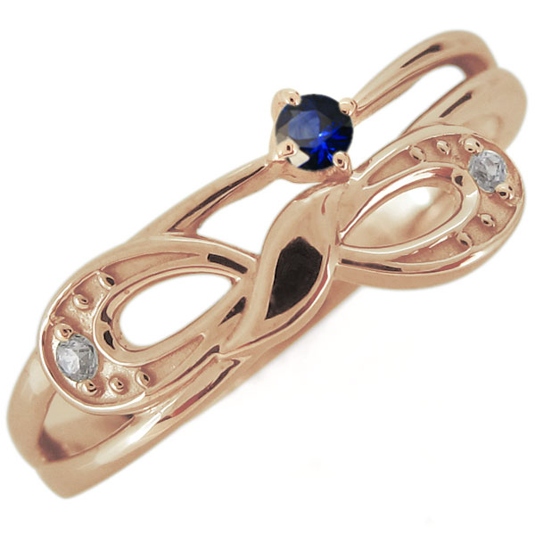 9月誕生石サファイアを使用した10金製の、リボンモチーフのリング(指輪)です。 ※【10金カラー3色の中から】お選び頂けます。 ※対応サイズ【6号から16号】 本体素材：K10ピンクゴールド/K10ロジウムコーティング/K10イエローゴールド (品質を保証するK10の刻印があります。) 石名：主石 サファイア(約 2.0mm/天然石使用) 脇石 ダイヤモンド(2石合計で約 0.02ct/天然石使用) サイズ：最大幅 約 6.7mm / 最小幅 約 1.95mm 最大厚み 約 2.4mm / 最小厚み 約 1.0mm 品番：mr-0322-9-k10【20180613】 商品お届け: PLEJOUR（プレジュール）ではお客様からの ご注文を頂いてから一つ一つ商品を作製する為、 商品発送は1週間前後（一部商品を除く）頂いております。予めご了承くださいませ。 記念日や誕生日プレゼント自分へのご褒美、クリスマスプレゼント、 結婚記念日、ホワイトデー、などの贈り物にお勧めです。 希少石を使用したアクセサリーや、ジュエリーオーダーメイドもお受けしております。 ※お気軽に電話・メールでお問い合わせ下さい。 どんな些細なことでも、専門スタッフが丁寧にお答え致します。 TEL:0552368200 メール:plejour@almond.ocn.ne.jp ギフト対応・刻印についてはこちらから9月誕生石サファイアを使用した10金製の、 リボンモチーフのリング(指輪)です。 【インフィニティに続く】という素敵な意味を持つ∞無限モチーフのリング。 大切な人へのプレゼントとしてもおすすめです。 【 仕 様 】 ■本体素材 K10ピンクゴールド/K10ロジウムコーティング/K10イエローゴールド (品質を保証するK10の刻印があります。) こちらの商品は【10金カラー3色の中から】お選び頂けます。 ■石名 主石 サファイア(約 2.0mm/天然石使用) 脇石 ダイヤモンド(2石合計で約 0.02ct/天然石使用) ■サイズ 最大幅 約 6.7mm / 最小幅 約 1.95mm 最大厚み 約 2.4mm / 最小厚み 約 1.0mm ■号数 6号〜16号 ■品番 mr-0322-9-k10 ご不明な点がございましたら　こちらから >>Q＆A 【地金のお色をお選びいただけます】 ホワイトコーティング ピンクゴールド イエローゴールド ナチュラルですっきりとしたホワイトゴールドは、スタイルを選ばずシャープにも上品にも可愛くも見える万能カラー。 プレゼントに迷ったときにはこのお色がいいでしょう。 温かく優しいイメージのピンクゴールドは、日本人の肌にとってもなじむお色、また肌を綺麗に見せてくれる嬉しいお色です。女性らしく可愛らしさある女性に人気のカラーです。 スタイリッシュでゴージャスなイメージのイエローゴールド。元気なビタミンカラーでもあります。また肌に映える華やかでいて温かみのあるお色です。 商品お届け: PLEJOUR（プレジュール）ではお客様からのご注文を頂いてから一つ一つ商品を作製する為、商品発送は8〜10営業日(一部商品を除く)頂いております。予めご了承くださいませ。 ※お気軽に電話・メールでお問い合わせ下さい。どんな些細なことでも、専門スタッフが丁寧にお答え致します。TEL:0552368200 メール:plejour@almond.ocn.ne.jp