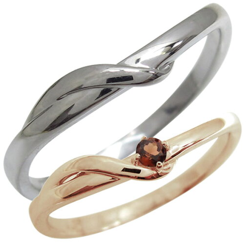 結婚指輪 ペアリング カップル 2個セット 2本セット ピンクゴールド 18金 プレゼント ガーネット 結婚指輪 ペアリング カップル 2個セット 2本セット ピンクゴールド 18金 プレゼント ガーネット