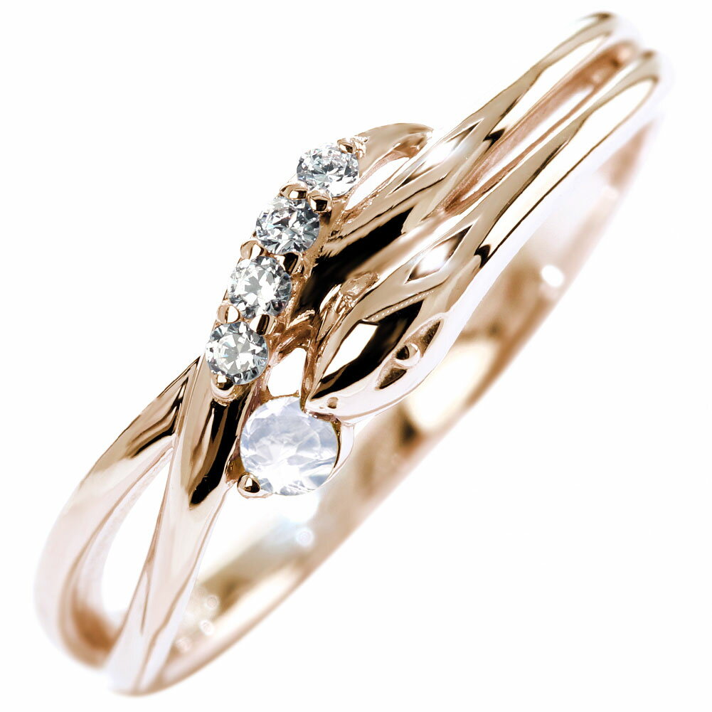 指輪 レディース 18金 18k ヘビ 蛇 ブルームーンストーン 誕生石 6月 スネークリング 綺麗 クロスライン 上品 大人 女性 誕生日 ギフト 母の日 2025