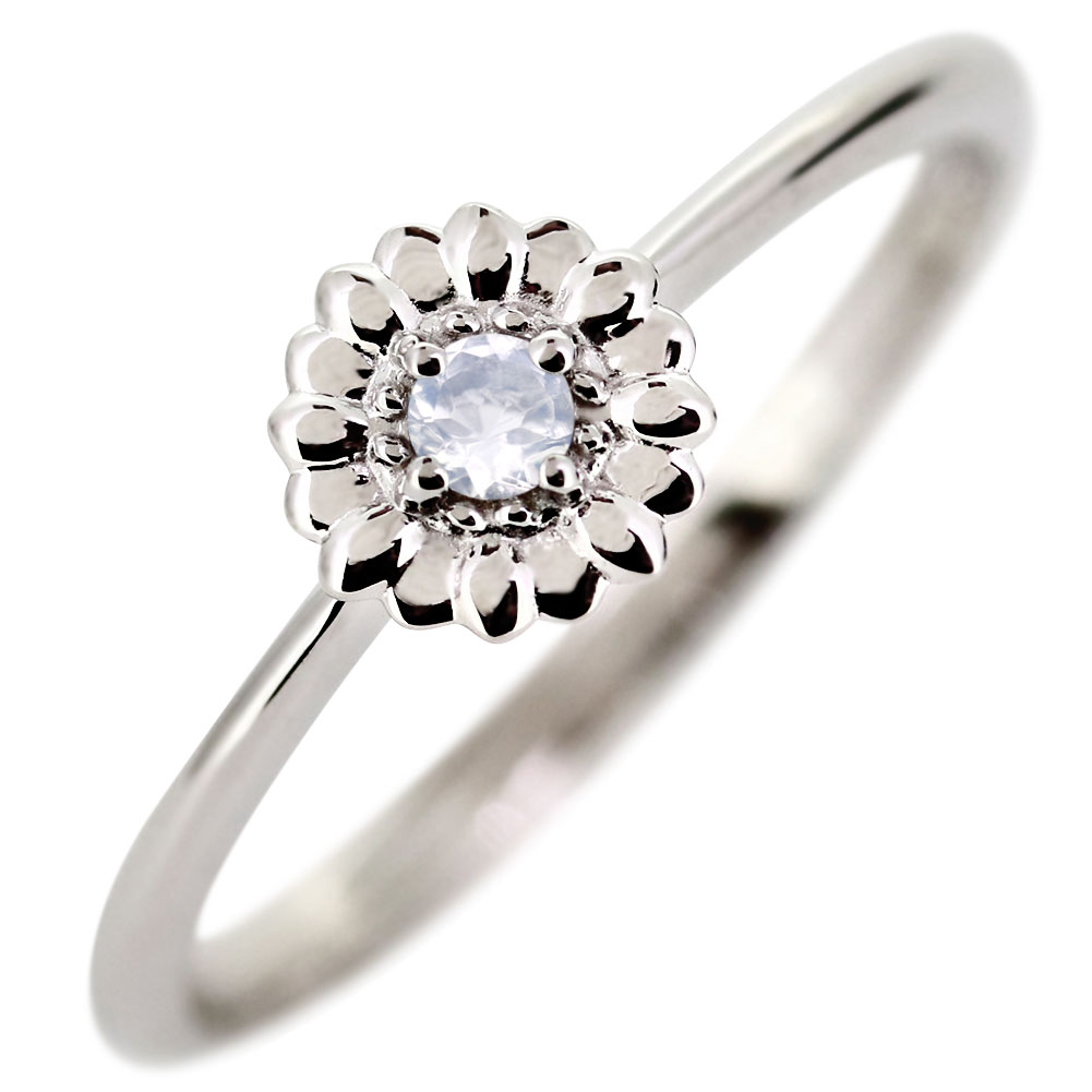 シルバーリング 指輪 一粒 選べる 天然石 レディース 花 ひまわり リング アクセサリー 細め 華奢 重ねづけ 彼女 プレゼント 誕生日 記念日 クリスマス ...