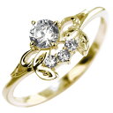 エンゲージリング K18 ダイヤモンド 指輪 婚約指輪 プロポーズ リング 0.25ct 18金 バタフライ レディース かわいい エレガント ダイヤモンドリン...