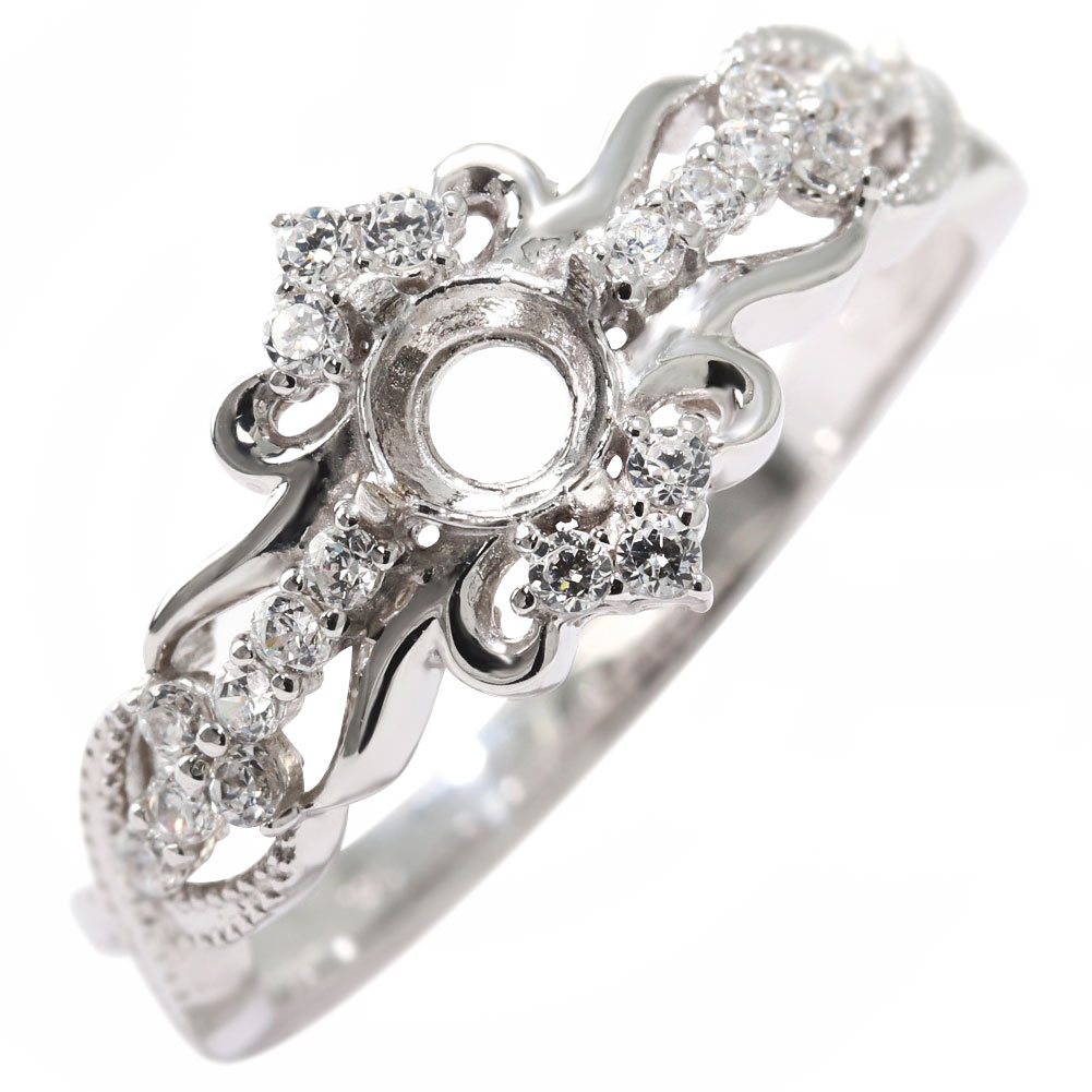 指輪 セミオーダー リング K18 18金 18K K10 10金 10K プラチナ ゴールド Pt900 SV925 空枠 カスタムオ..