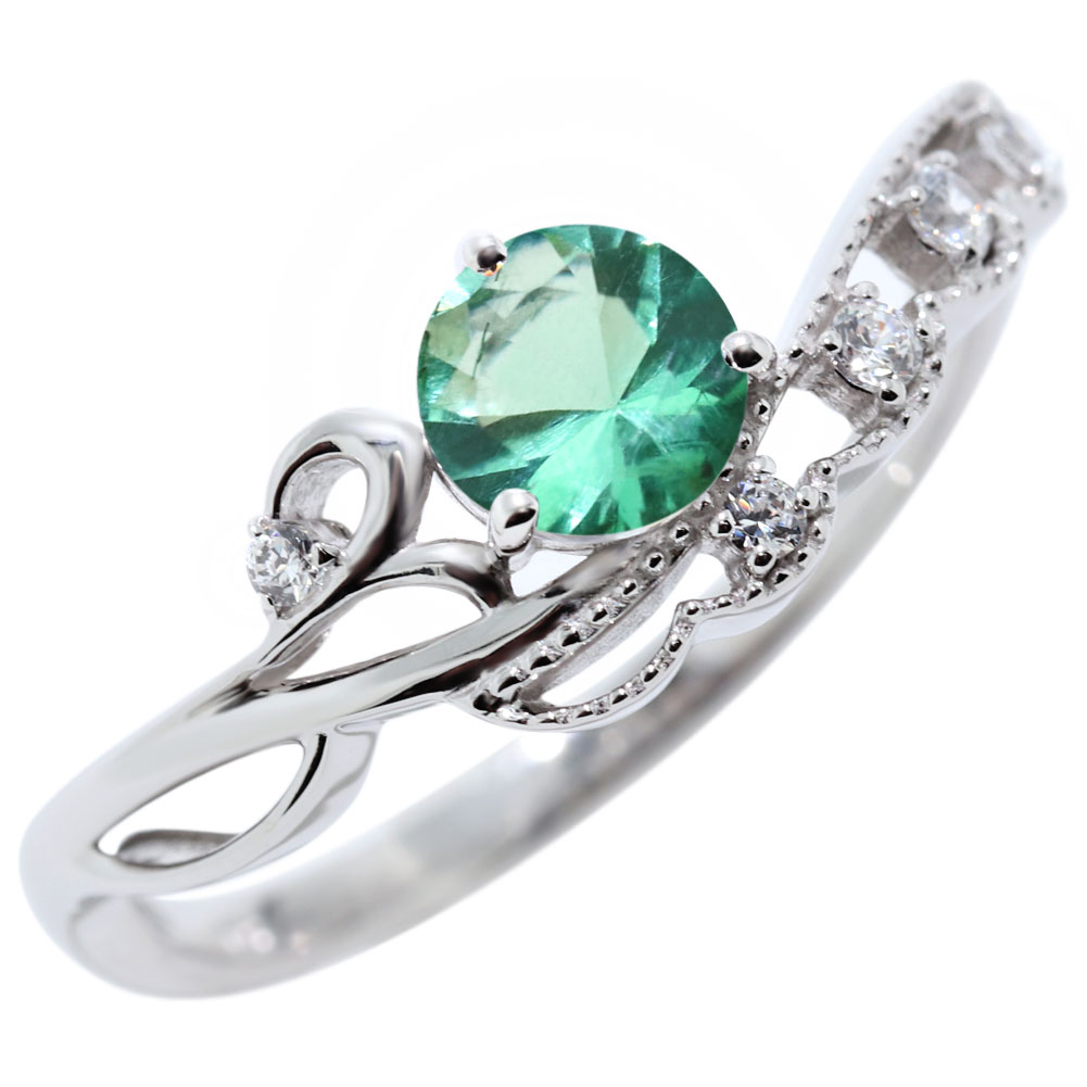 5月誕生石 指輪 プラチナ リング エメラルド レディース pt900 エメラルドリング 白鳥 スワン アラベスク 唐草 ライン platinum アクセサリー 5月 つけっぱなし シンプル エレガント ホワイトデー