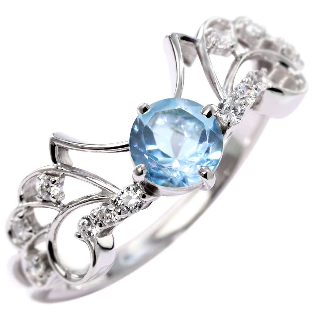 指輪 シルバー ブルートパーズ リング 11月誕生石 レディース SV925 フェアリー 小悪魔 妖精 デビル 天使の羽 個性的 翼 フェアリー系 人気 かわいい ユニーク ハンドメイド おしゃれ フェアリーテイル風