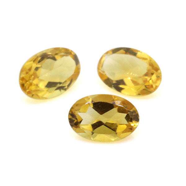 シトリン ルース ストーン 裸石 11月誕生石 天然石 オーバル 4×6