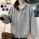 パーカー レディース スウェット ジップパーカー 韓国ファッション 大きいサイズ トップス ビッグパーカー 秋 冬 ビックシルエット おしゃれ オルチャンファッ...