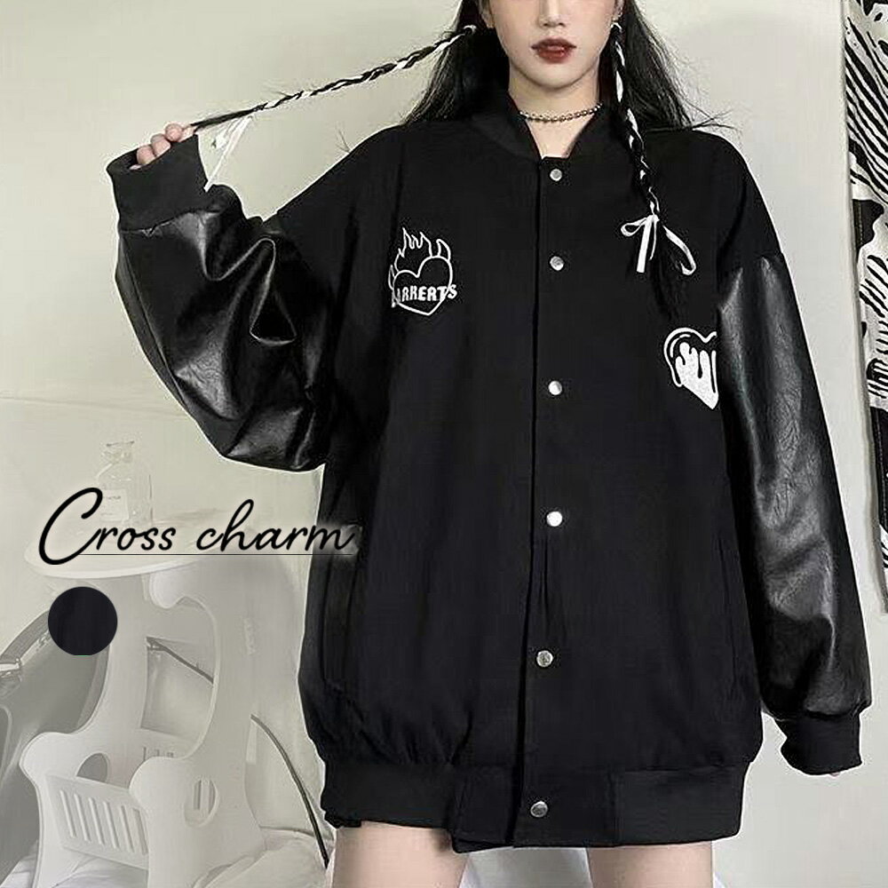 アウター ハートロゴ ワンポイント ジャケット ジャンパー カジュアル 防寒 ライトアウター ハート ロゴ 春 春服 秋 秋服