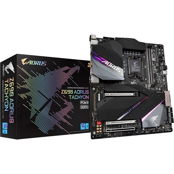 GIGABYTE Z690 AORUS TACHYON 光る マザーボード LGA1700 対応 intel Z690チップセット搭載 E-ATX ゲーミング マザーボード ギガバイト 第12世代 第13世代 第14世代 インテル Core 対応 OC オーバークロック 特化 DDR5 7000