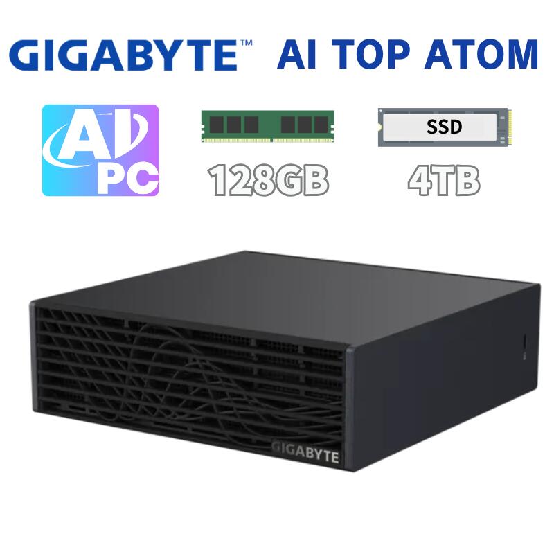 Other - GIGABYTE AI 専用 ワークステーション AI TOP ATOM プロセッサ 20コア ARM（Cortex-X925×10+Cortex-A725×10）メモリ 128GB SSD 4TB NVIDIA DGX OS NVIDIA Grace Blackwellアーキテクチャ 高性能 デスクトップパソコン ATAGB10-9000 新品 【法人限定/代引き・時間指定不可】