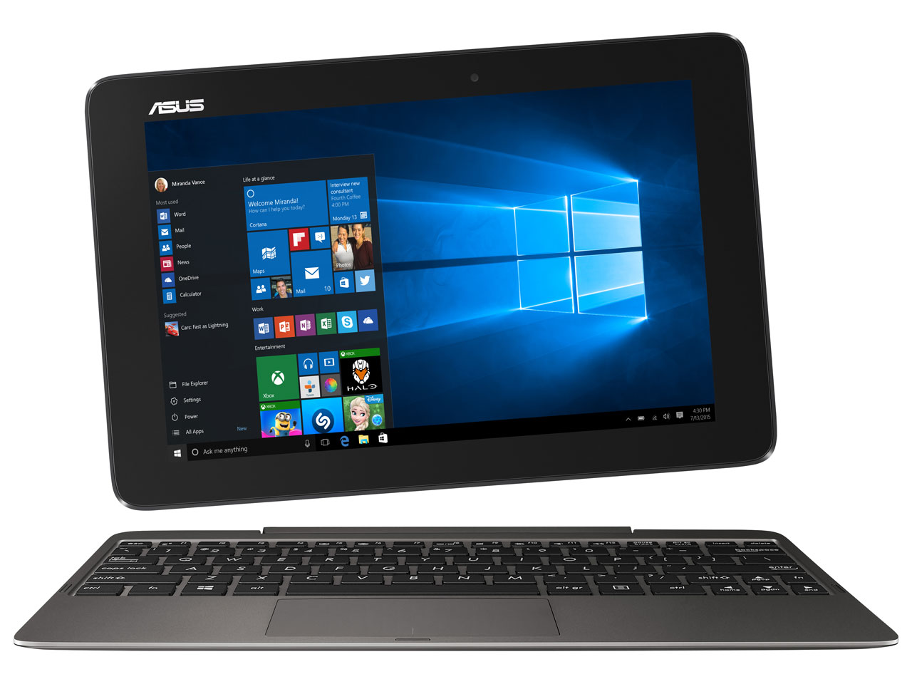 ASUS TransBook T100HA ( T100HA-128S ) Windows 10 10.1インチ タッチパネル ATOM メモリ 4GB eMMC 128GB 無線LAN