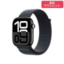 Apple Watch Series 10 GPS+Cellular モデル 46mm softbank ジェットブラックアルミニウムケース インクスポーツルー...