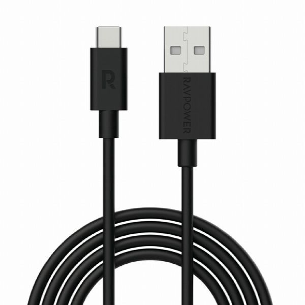 RAVPower USB A to Type-C ストレートケーブル1.0m ブラック RP-OCBF004-1.0BK 充電 データ通信 同期 買い回り 買いまわり サンバレー SUNVALLEY スマートフォン スマホ タブレット 対応 【メール便】