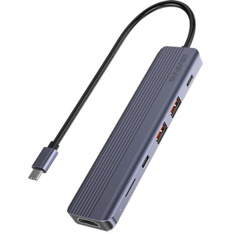  USB Type-C Multi HUB マルチ ハブ 6in1 USB3.2 Gen2 HDMI microSDカード PD 100W 対応 Nintendo Switch 映像出力 4K SANEAST ( SEーHUBC61A2C1DP )