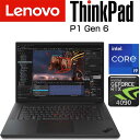 lenovo ノートパソコン ThinkPad P1 Gen 6 21FVCTO1WW/9SYK1 16.0インチ WQUXGA OLED タッチパネル Core i9 13900H メモリ 8GB SSD 512GB GeForce RTX 4090 Windows11 English 英語版 ノートPC パソコン 新品 レノボ