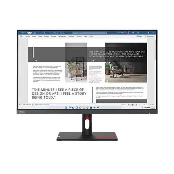 レノボ Lenovo 27.0型 ワイド フルHD (1920×1080) IPSノングレア ディスプレイ ThinkVision S27i-30 ( 63DFKAR4JP ) モニター チルト VESA規格 27 インチ HDMI VGA D-SUB