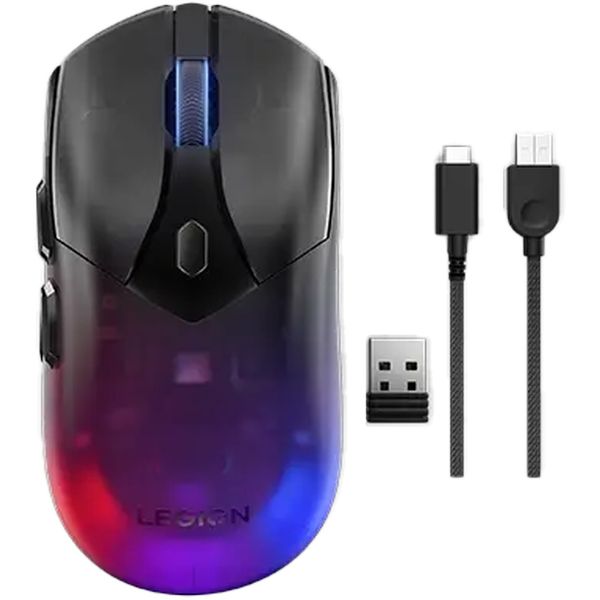 【ポイント最大32倍&89％OFF】 Lenovo Legion M410 ワイヤレス RGB ゲーミングマウス GY51P83012 クリアブラック 6ボタン 有線 無線 接続 両対応 16000dpi 入力機器