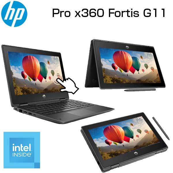 【ポイント最大28倍&100%バック】 HP 2in1 ノートパソコン Pro x360 Fortis G11 11.6 HD タッチパネル ..