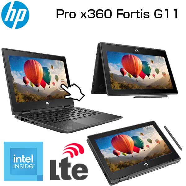 【ポイント最大28倍&100%バック】 HP 2in1 ノートパソコン Pro x360 Fortis G11 11.6 HD タッチパネル intel N10...
