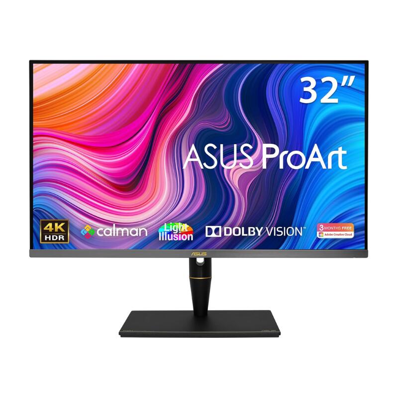 ASUS ProArt Display モニター 液晶ディスプレイ 32型 ワイド リエイター向け / バックライト : Mini-LED / IPS / ノングレア / 3840x2160 ( 4K ) 5ms(GTG) HDR,ピーク：1,200cd/m2 標準：600cd/m2 PA32UCX-P エイスース
