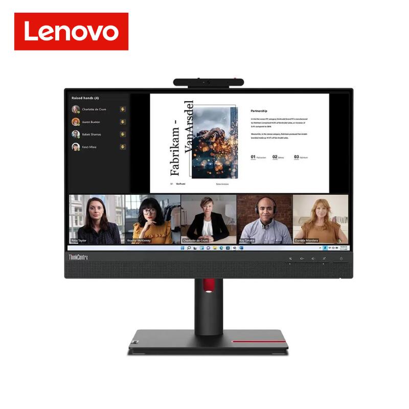 液晶モニター ディスプレイ 21.5型 モニターThinkCentre Tiny-in-One 22 Gen 5 60Hz フルHD ( 1920 x 1080 ) IPS パネル ノングレア WLEDバックライト 4ms 250cd/m2 チルト ピボット 高さ調節 12N8GAR1JP