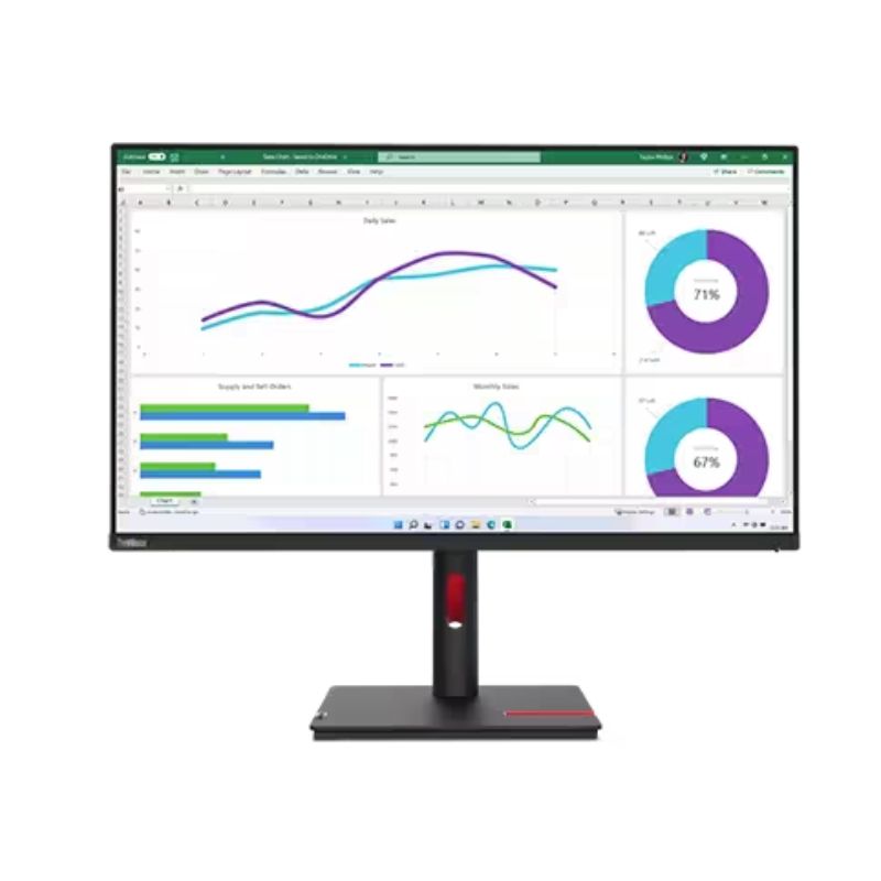 液晶モニター ディスプレイ 31.5型 モニター Lenovo ThinkVision T32h-30 60Hz WQHD 2560×1440 IPS 高さ調整 チルト スイベル ピボット バックライト WLED 4.0ms 350cd/m2 63D3GAR1JP【展示品特価】