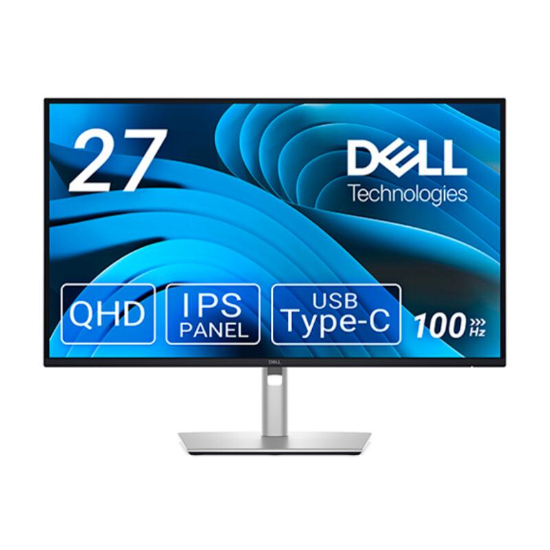 Dell デル 27型 ワイド QHD (2560x1440) IPS ノングレア ディスプレイ ( P2725DE ) モニター 液晶ディスプレイ 100Hz ピボット チルト 高さ調整 スイーベル VESA規格 27インチ HDCP HDMI DisPlayPort UCB-C Type-C 5ms