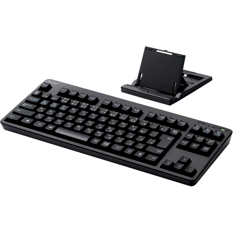 Rakuten - 【ポイント最大32倍&89％OFF】 エレコム キーボード BTミニキーボード メンブレン スタンド マルチペアリング ブラック 新品 入力機器 TK-FBM111BK 【代引不可/時間指定不可】
