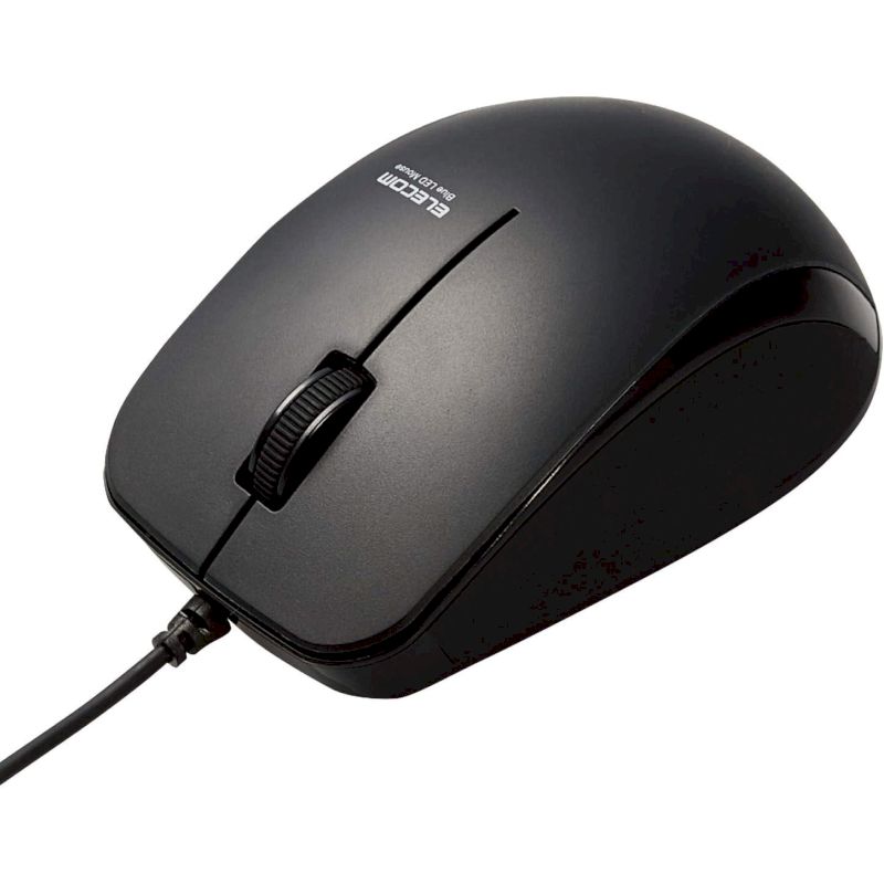 Rakuten - 【ポイント最大32倍&89％OFF】 エレコム マウス BlueLEDマウス 有線 3ボタン サイドラバー 静音 抗菌 ブラック 新品 入力機器 M-BL27UBSKBK 【代引不可/時間指定不可】
