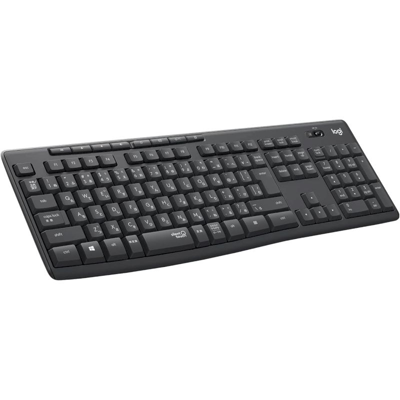 Rakuten - ロジクール キーボード K295 サイレント ワイヤレスキーボード K295GP グラファイト 新品 入力機器 K295GP 【代引不可/時間指定不可】